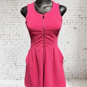 Chic Pink Sleeveless Mini Dress